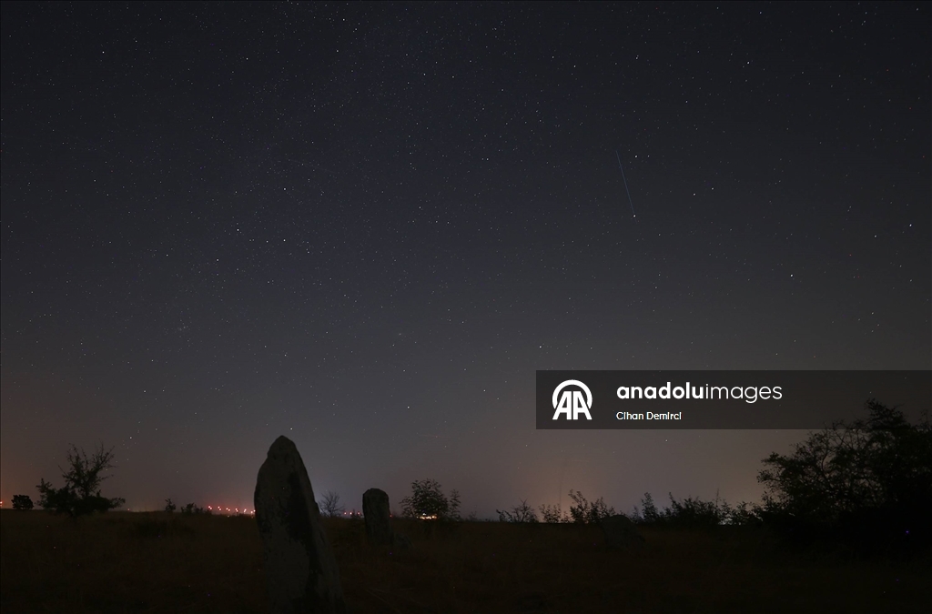 Perseid meteor yağmuru Edirne'de görüntülendi