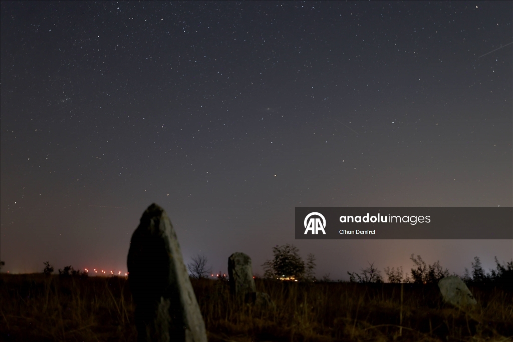 Perseid meteor yağmuru Edirne'de görüntülendi