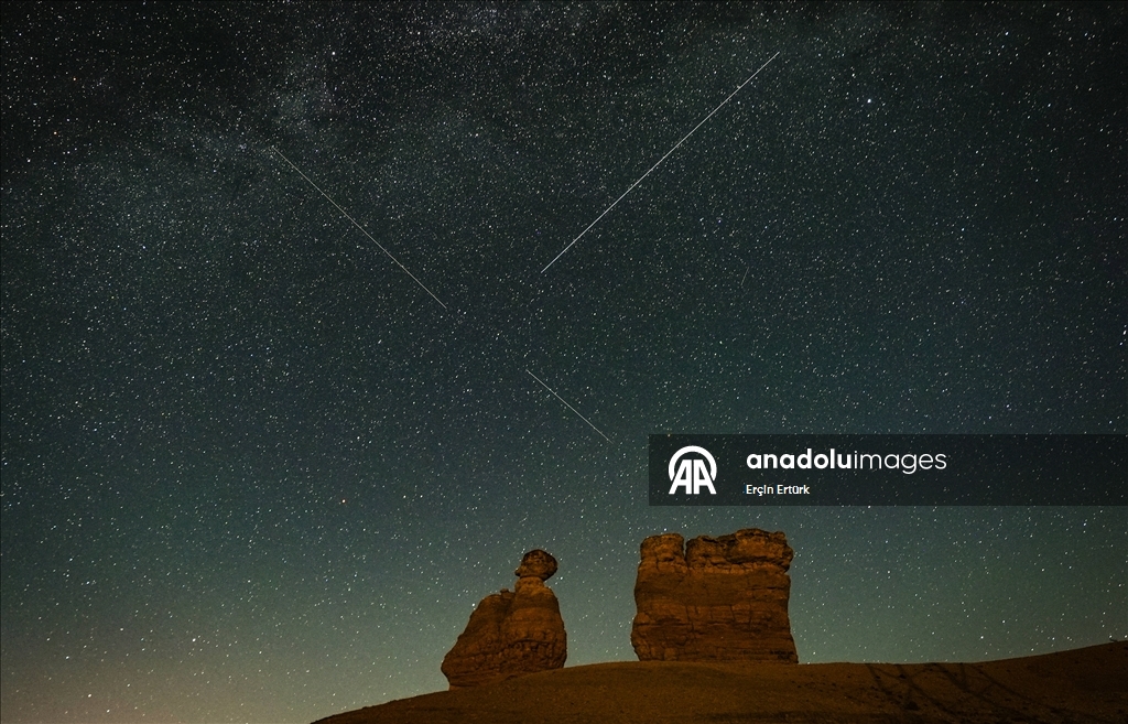 Perseid meteor yağmuru Konya'da görüntülendi