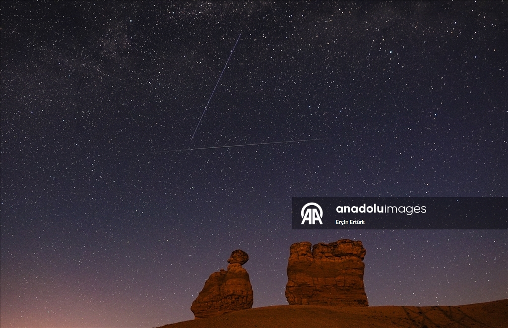 Perseid meteor yağmuru Konya'da görüntülendi