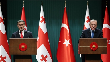 Cumhurbaşkanı Erdoğan, Gürcistan Cumhurbaşkanı Kavelashvili ile basın toplantısı düzenledi