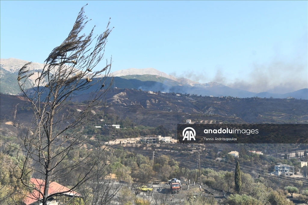 Yunanistan orman yangınları ile mücadele ediyor