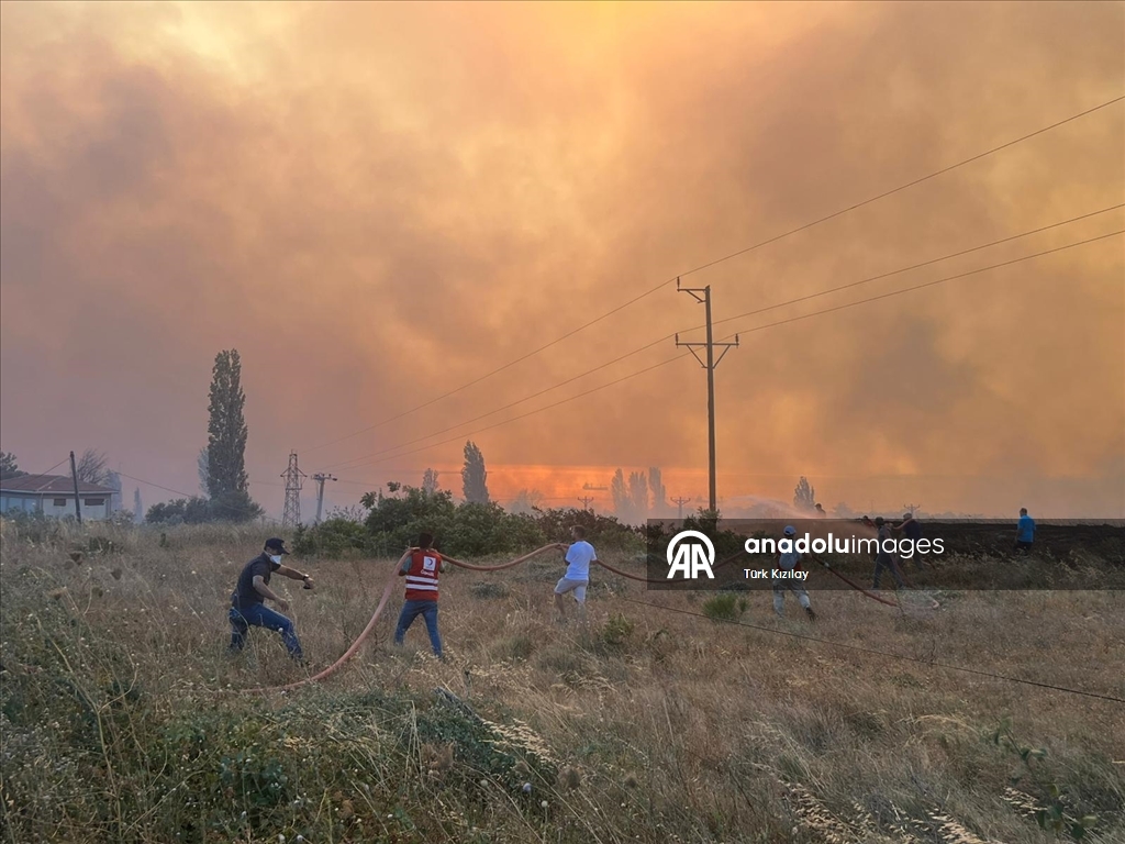 Türk Kızılay, hazirandan bu yana 127 orman yangınına müdahaleye destek sağladı