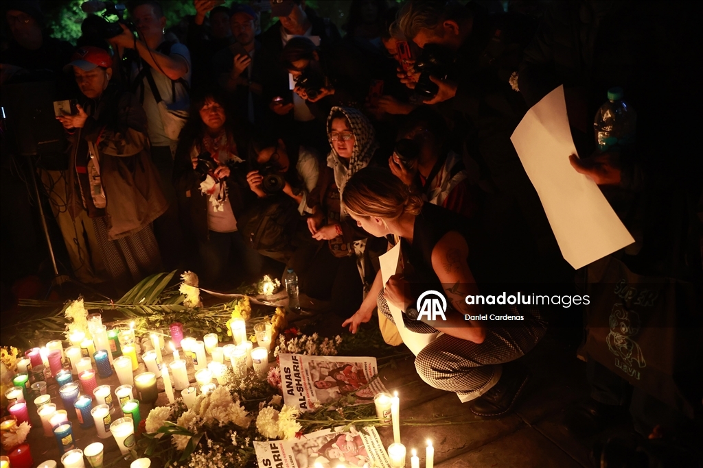 Vigil held in Mexico City for Palestinian journalists killed by Israel