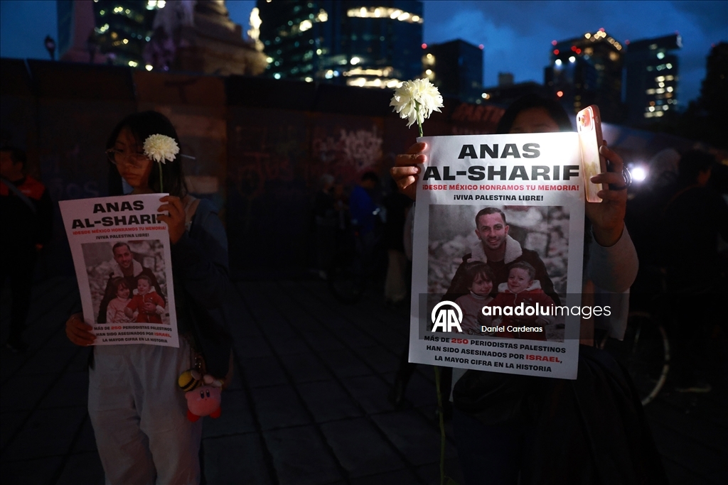 Vigil held in Mexico City for Palestinian journalists killed by Israel