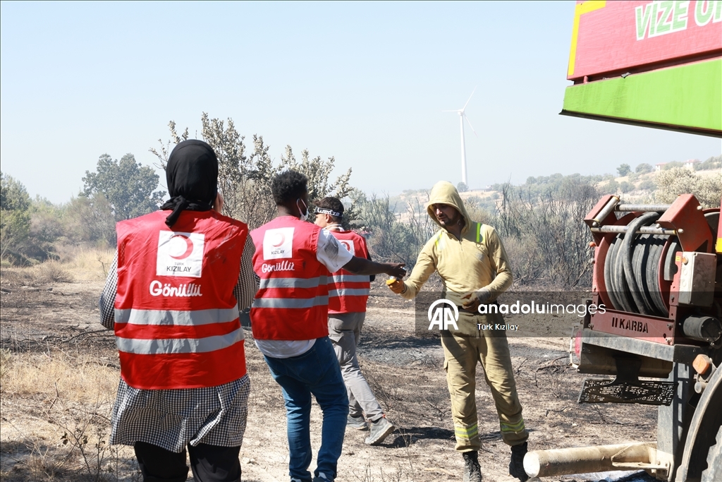 Türk Kızılay, hazirandan bu yana 127 orman yangınına müdahaleye destek sağladı