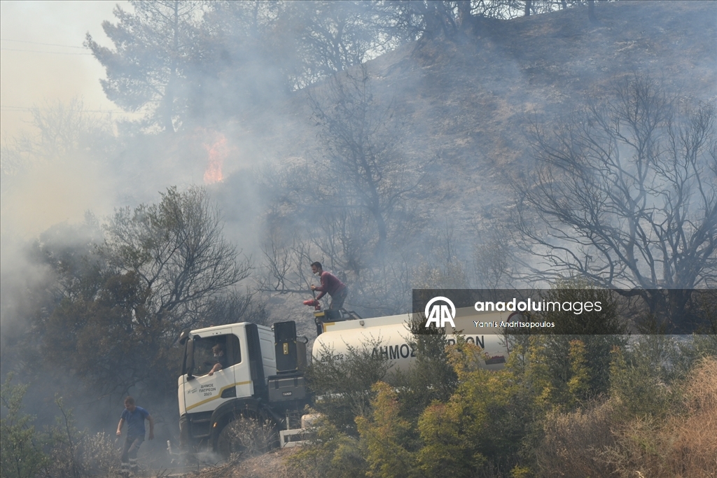 Wildfires rage across Greece, threatening towns near Patras​​​​​​​