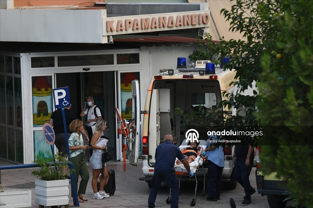 В Греции продолжается тушение лесного пожара в Патрах