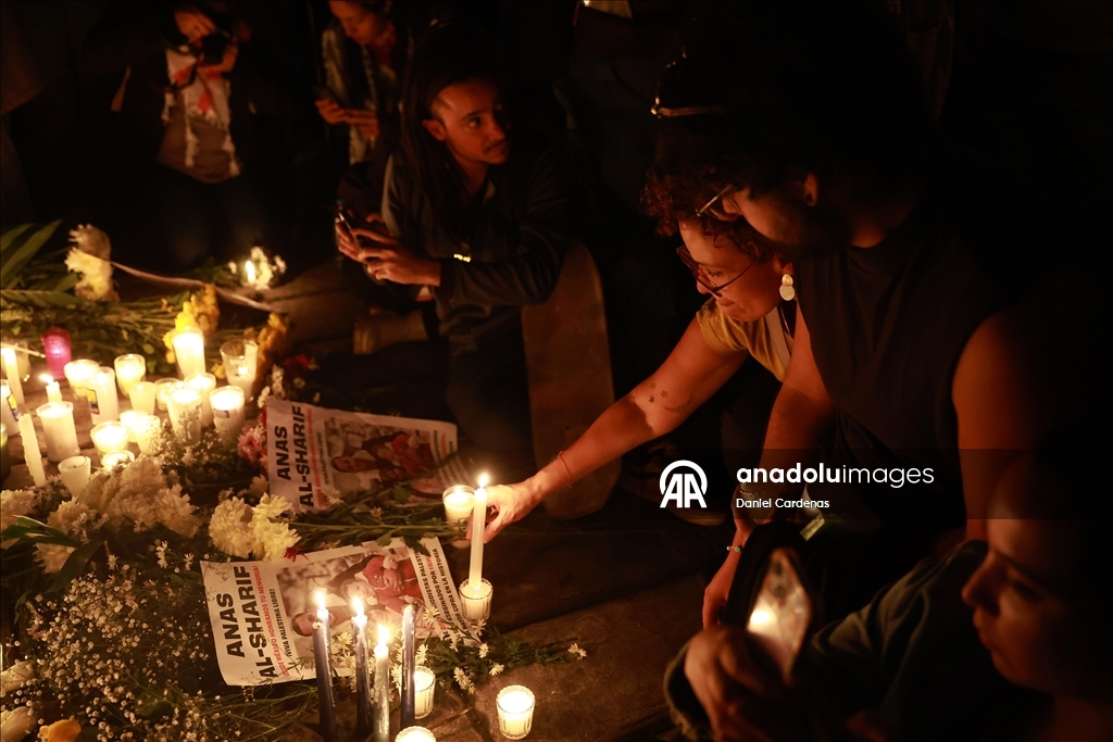 Vigil held in Mexico City for Palestinian journalists killed by Israel