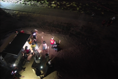 Israeli mothers hold light display near Gaza border for captives