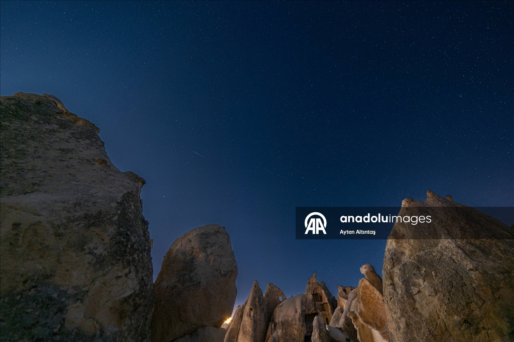 Perseid meteor yağmuru Kapadokya’da gözlemlendi