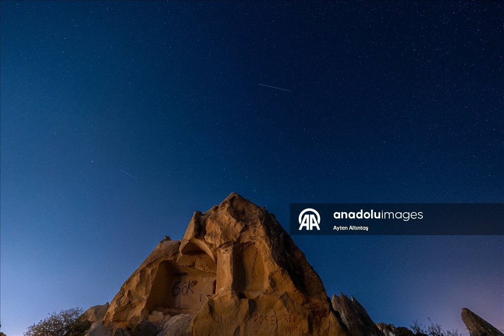 Perseid meteor yağmuru Kapadokya’da gözlemlendi