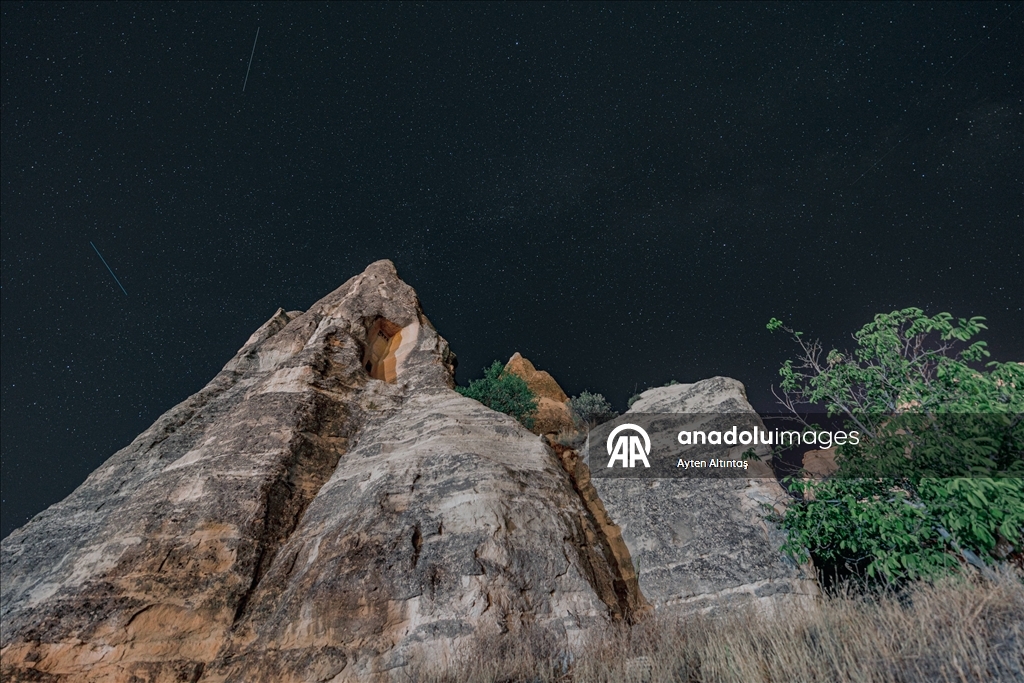 Perseid meteor yağmuru Kapadokya’da gözlemlendi