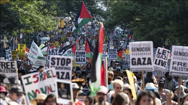 Gazeteci ölümleri ve Gazze’deki açlık New York’ta protesto edildi