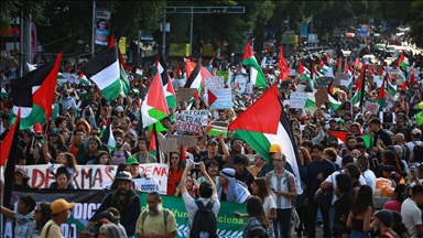 Gazeteci ölümleri ve Gazze’deki açlık Meksika’da protesto edildi