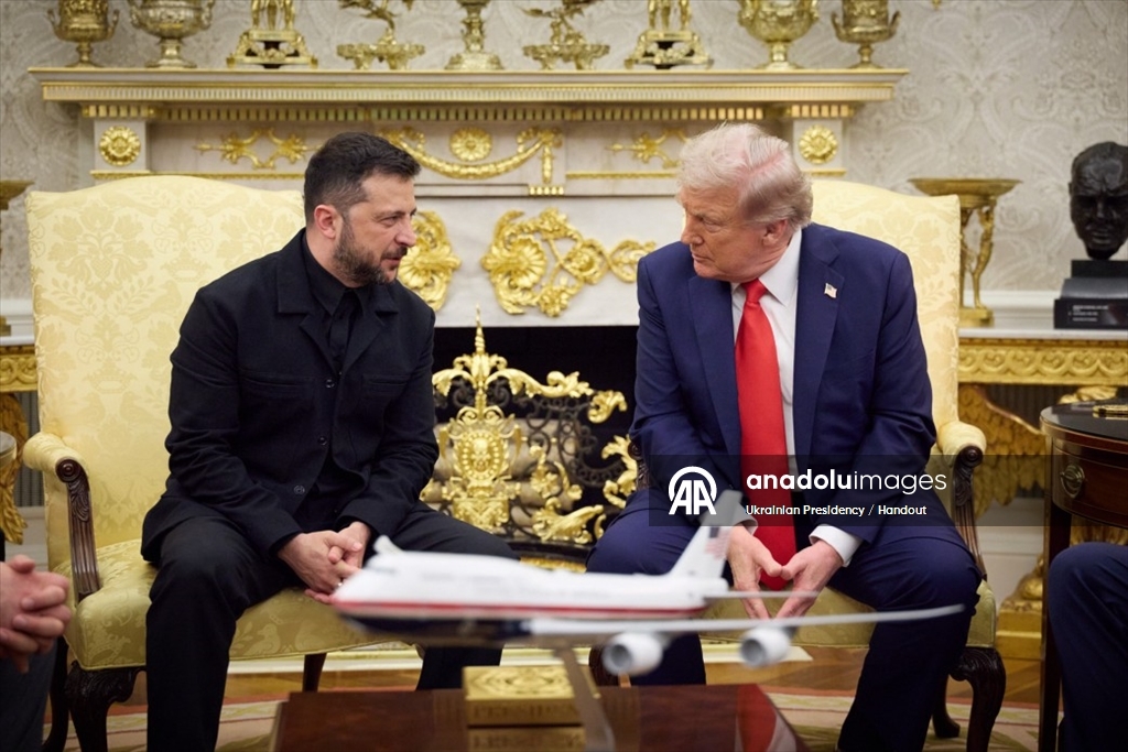 Volodimir Zelenskiy, Washington'da Donald Trump ile görüştü
