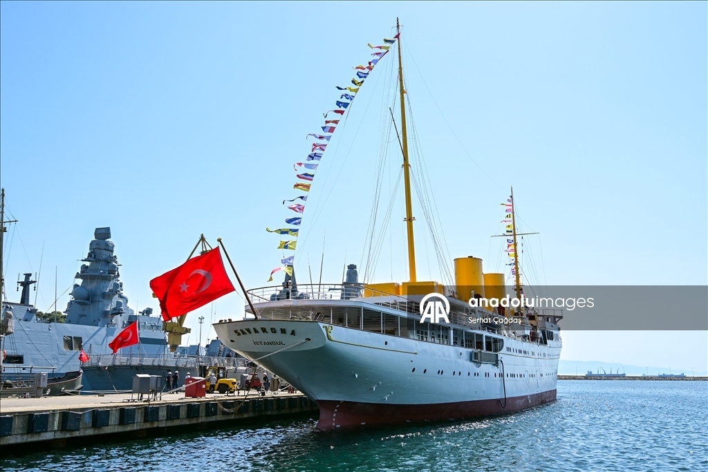 Atatürk'ün manevi mirası Savarona yatı pazar günü İstanbul Boğazı'nı selamlayacak