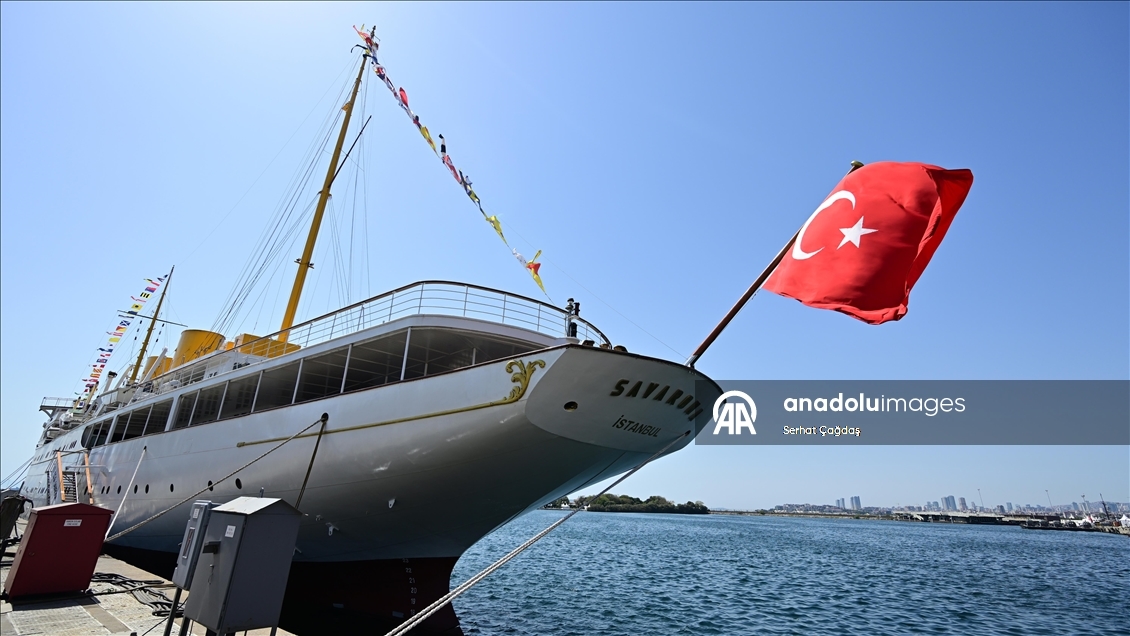 Atatürk'ün manevi mirası Savarona yatı pazar günü İstanbul Boğazı'nı selamlayacak