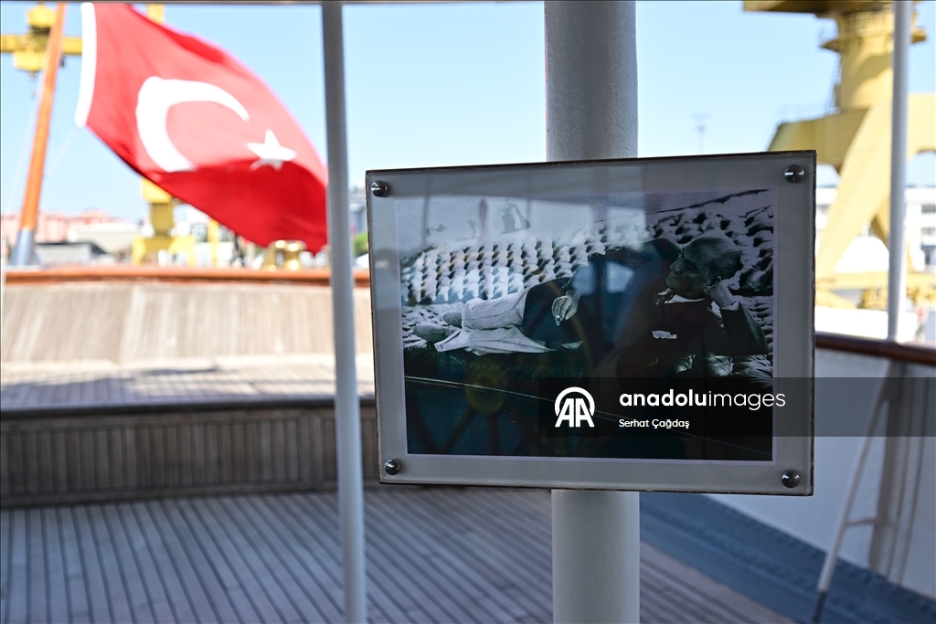 Atatürk'ün manevi mirası Savarona yatı pazar günü İstanbul Boğazı'nı selamlayacak