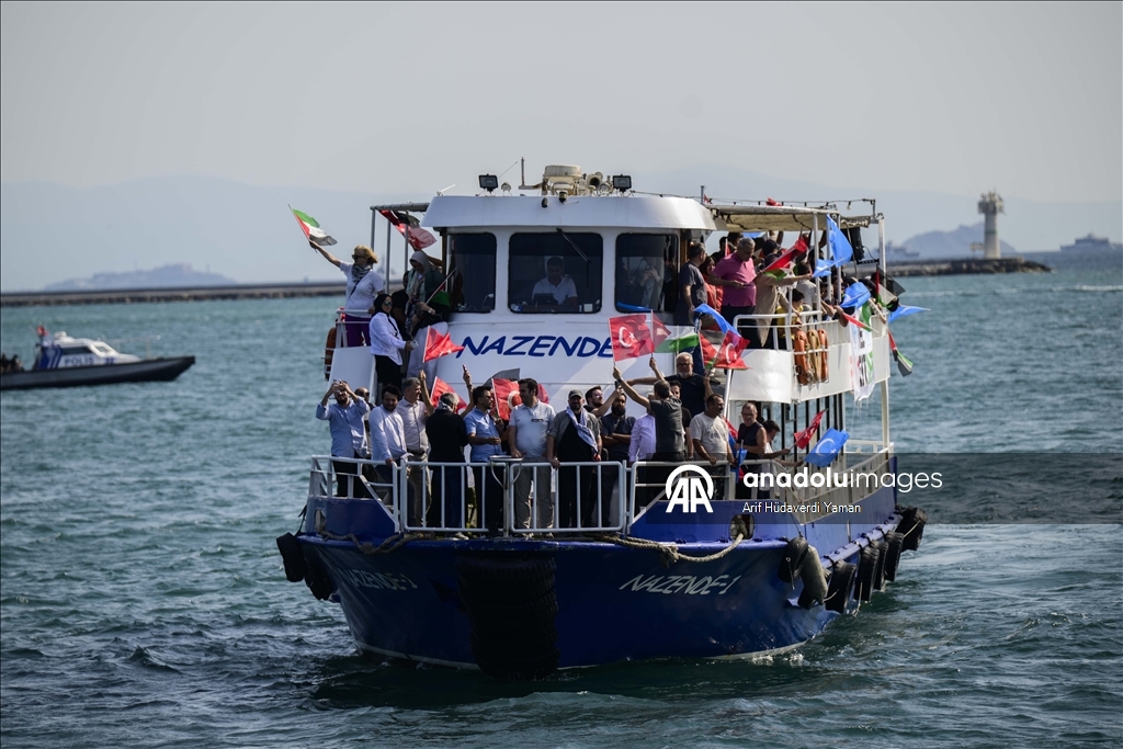 Masovni pomorski konvoj podrške Gazi održan u Istanbulu