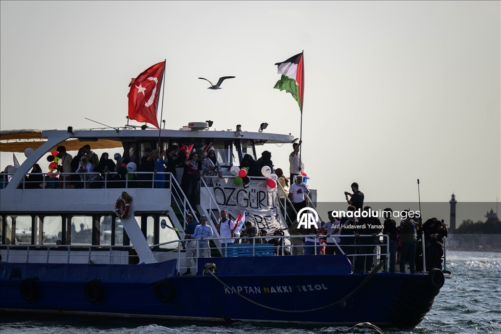 Masovni pomorski konvoj podrške Gazi održan u Istanbulu