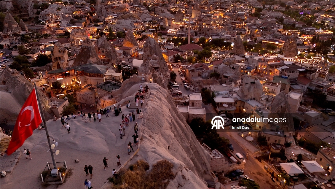 Kapadokya'da gün batımı