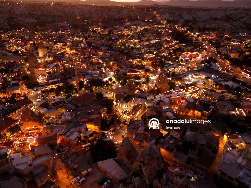 Kapadokya'da gün batımı