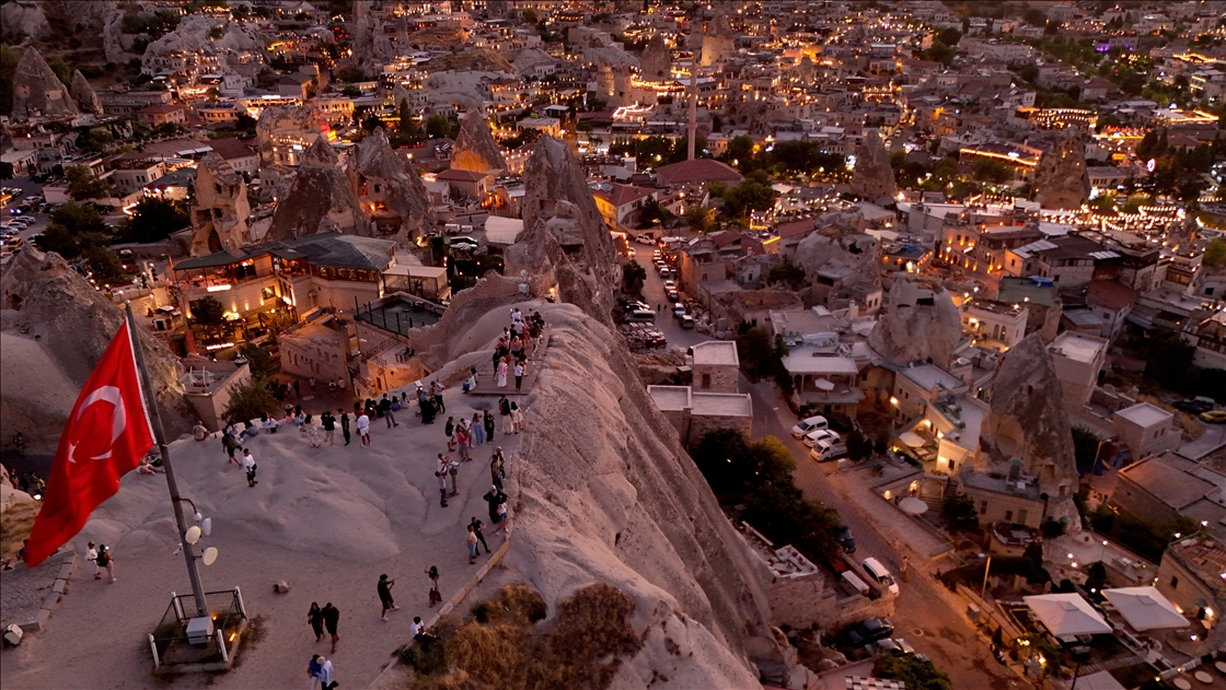 Kapadokya'da gün batımı