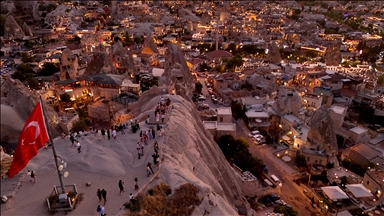 Kapadokya'da gün batımı