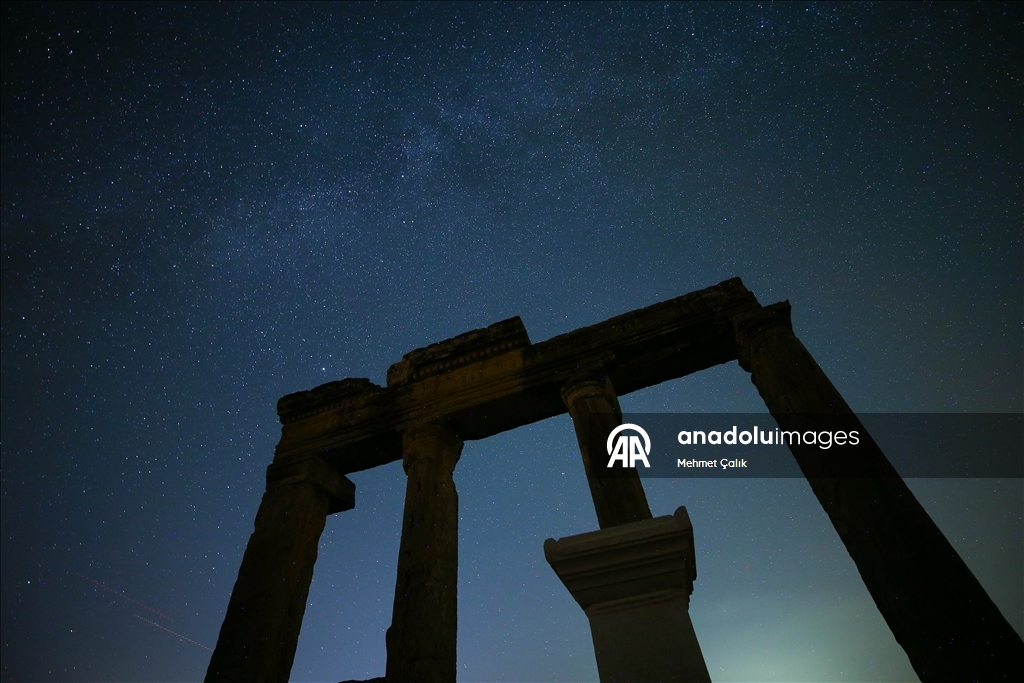 Starry night at Blaundos Ancient City in Turkiye's Usak