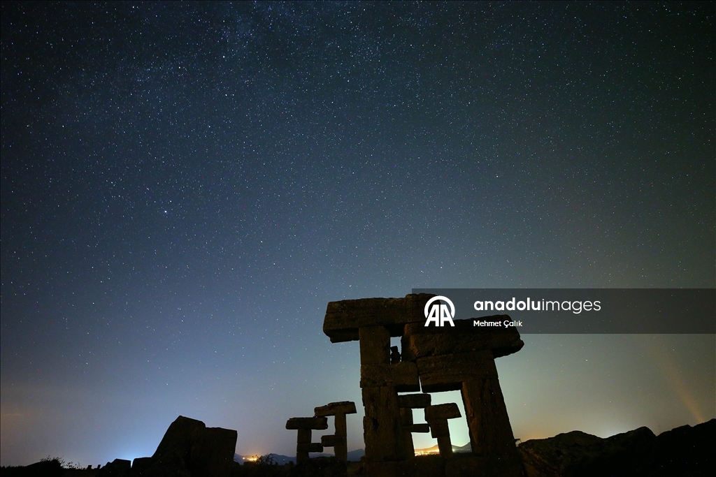 Starry night at Blaundos Ancient City in Turkiye's Usak