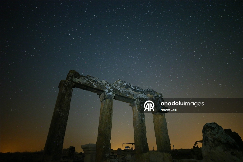 Starry night at Blaundos Ancient City in Turkiye's Usak
