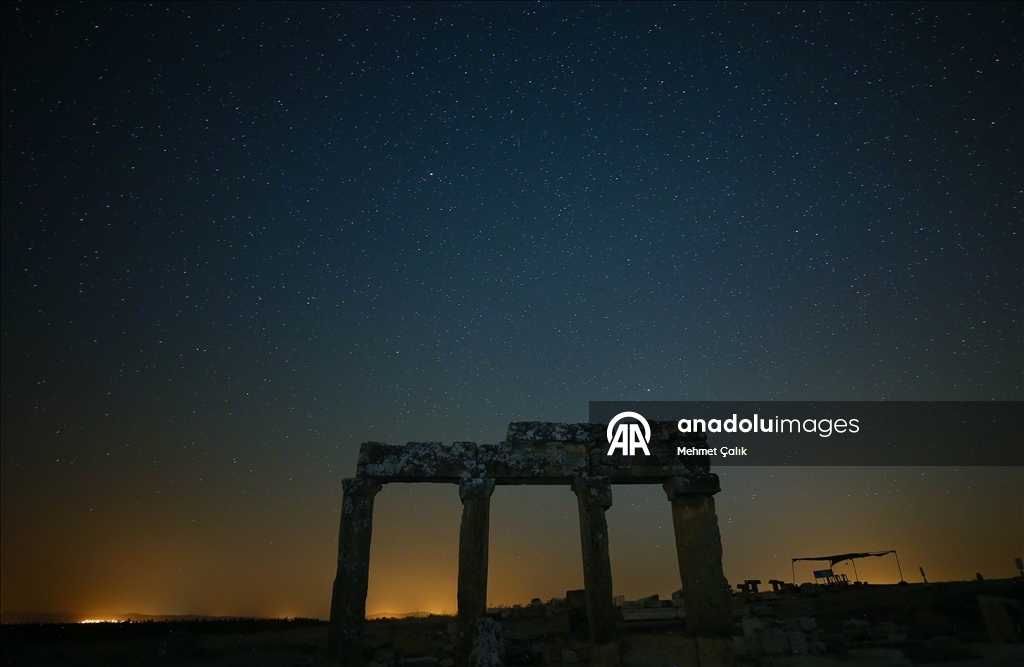 Starry night at Blaundos Ancient City in Turkiye's Usak