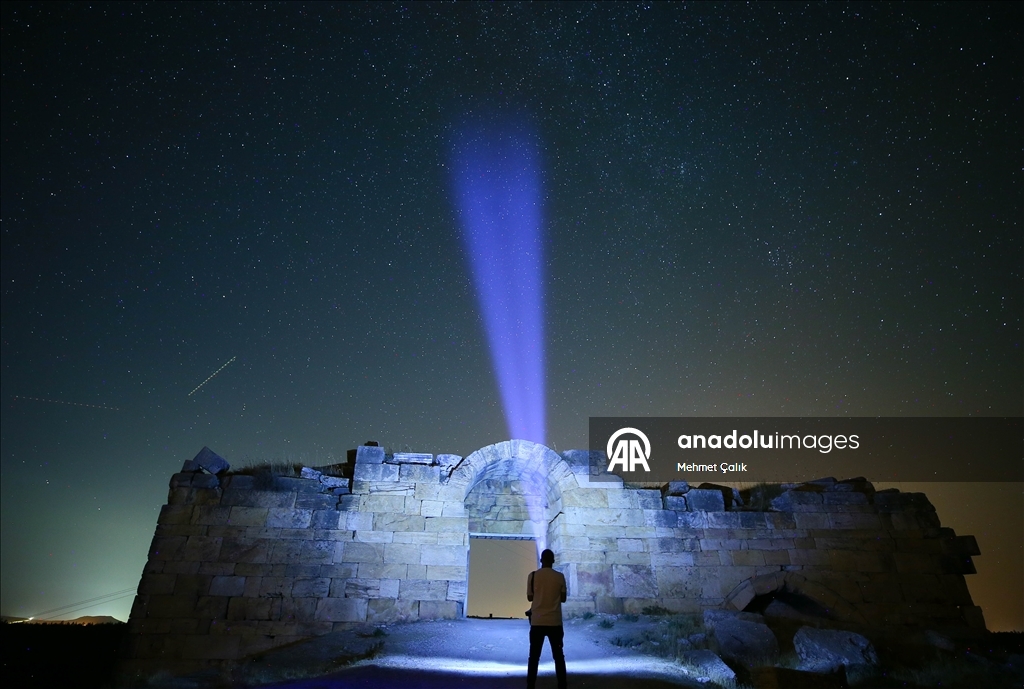 Starry night at Blaundos Ancient City in Turkiye's Usak