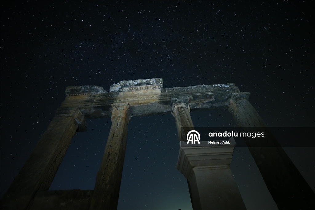Starry night at Blaundos Ancient City in Turkiye's Usak