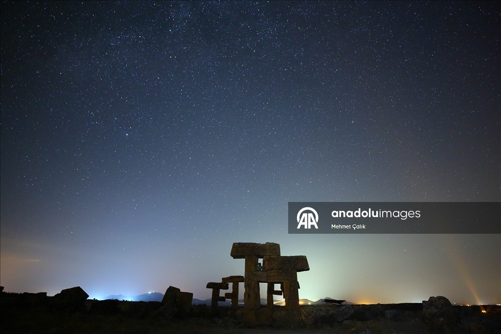 Starry night at Blaundos Ancient City in Turkiye's Usak