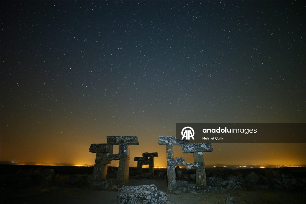 Starry night at Blaundos Ancient City in Turkiye's Usak