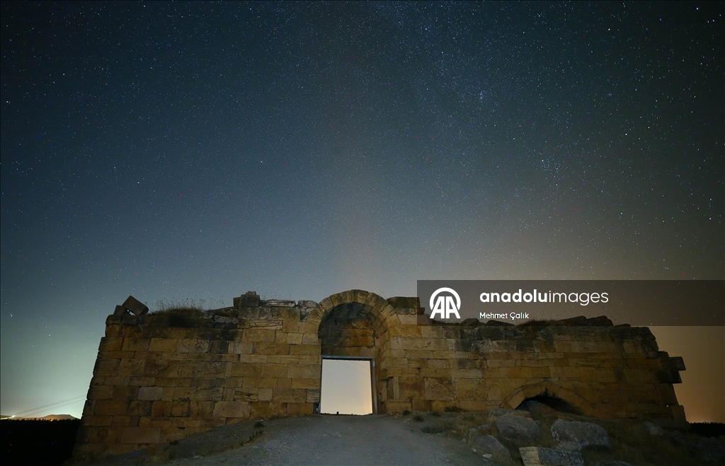 Starry night at Blaundos Ancient City in Turkiye's Usak