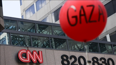 Washington'daki CNN binası önünde protesto düzenlendi