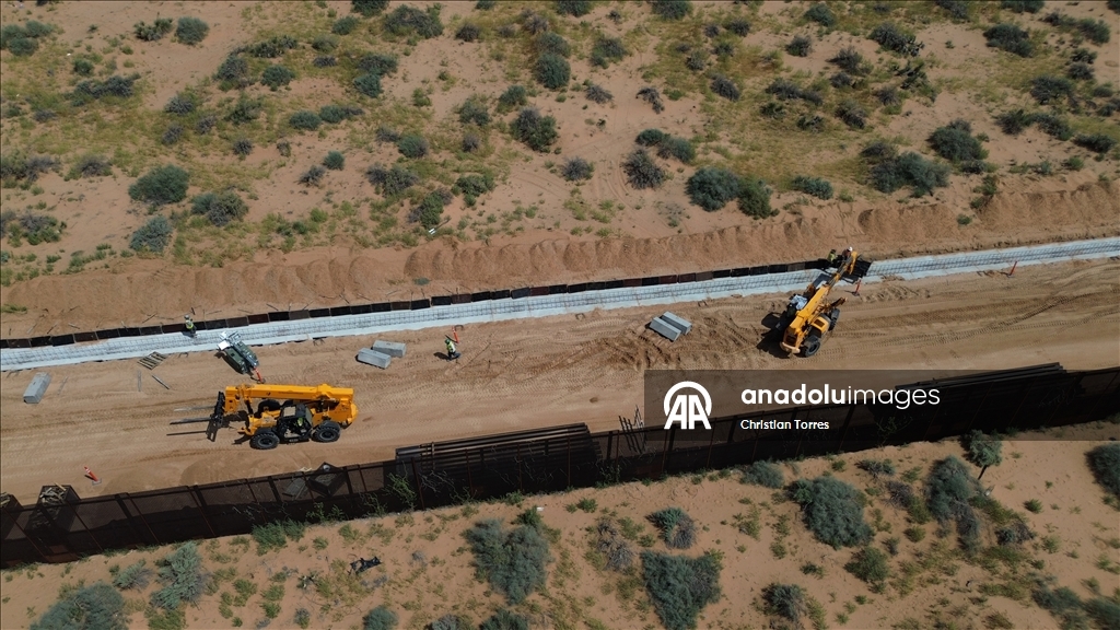 ABD ile Meksika arasındaki yeni sınır duvarının inşaatı devam ediyor