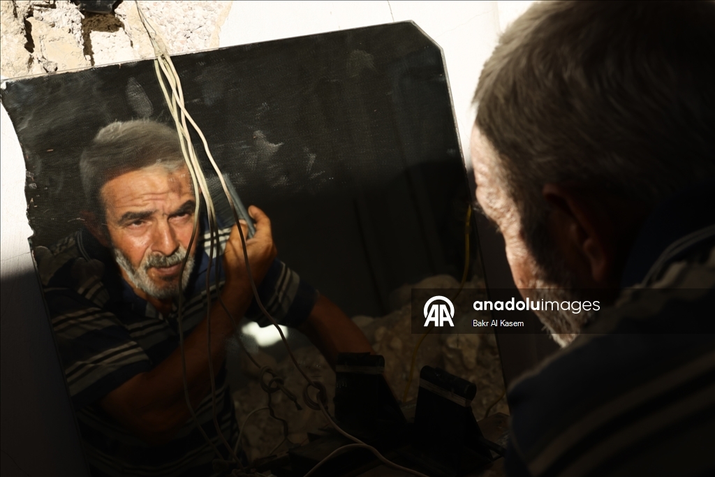 Suriyeli Nezir Hadduc, yıllar süren savaşın ardından Şam'ın Cobar bölgesindeki evine döndü