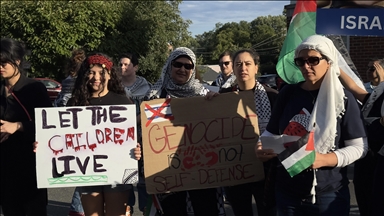 ABD'nin Virginia eyaletinde Filistin’e destek gösterisi