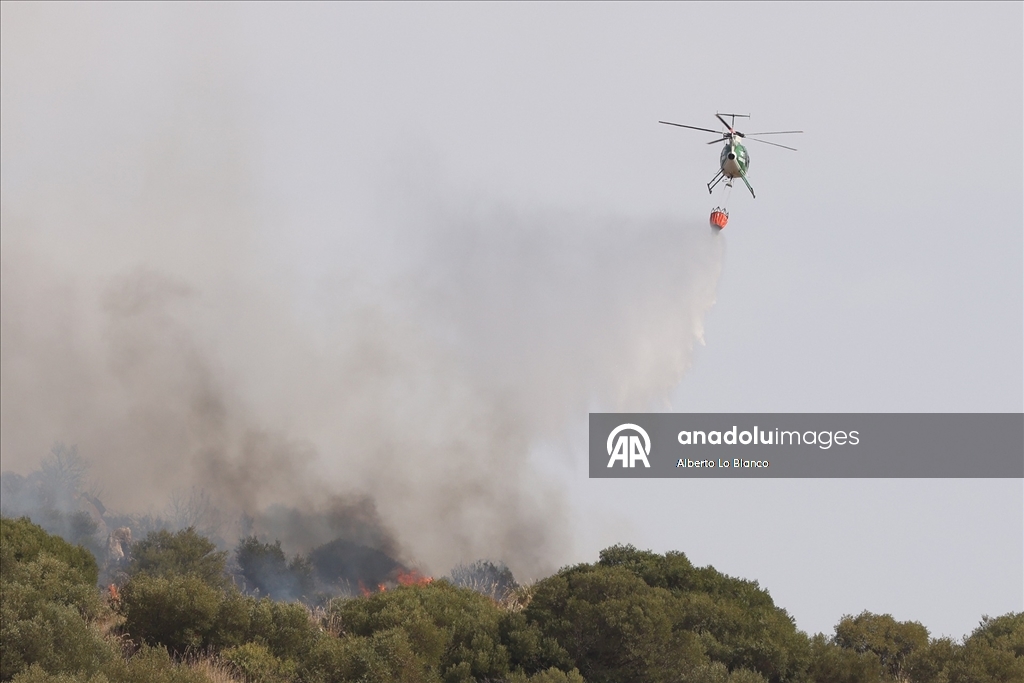 İtalya’nın Sicilya Adası orman yangınlarıyla mücadele ediyor