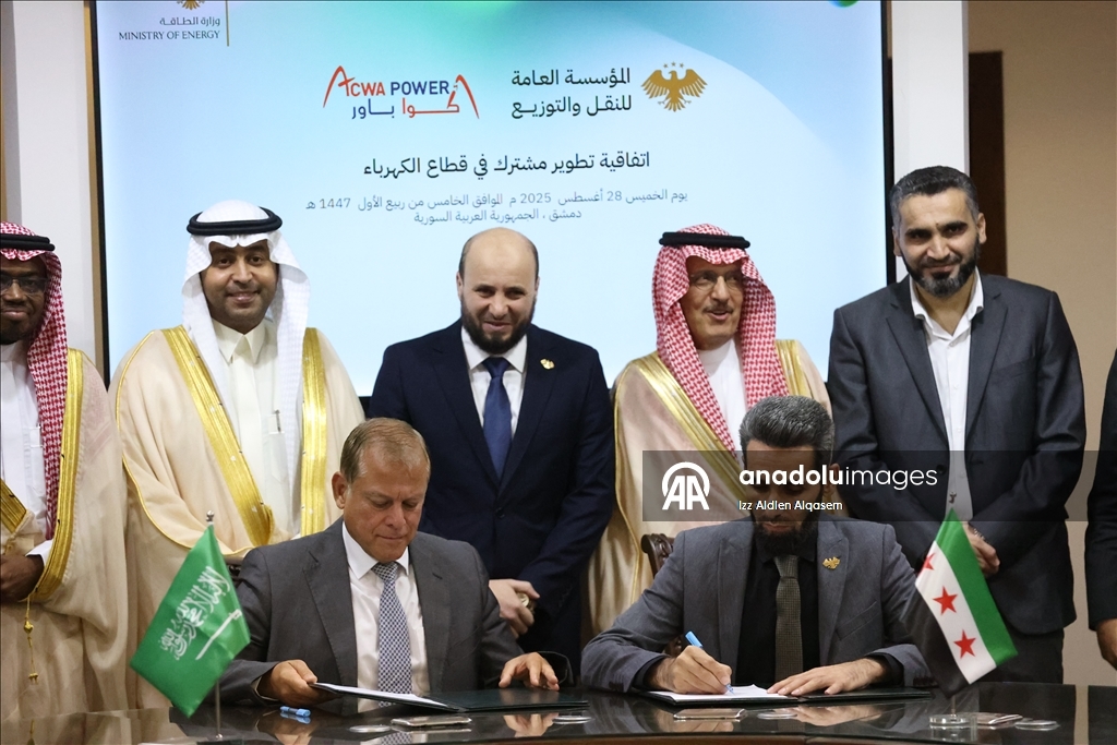 سوريا والسعودية توقعان اتفاقية و6 مذكرات في قطاعات الطاقة