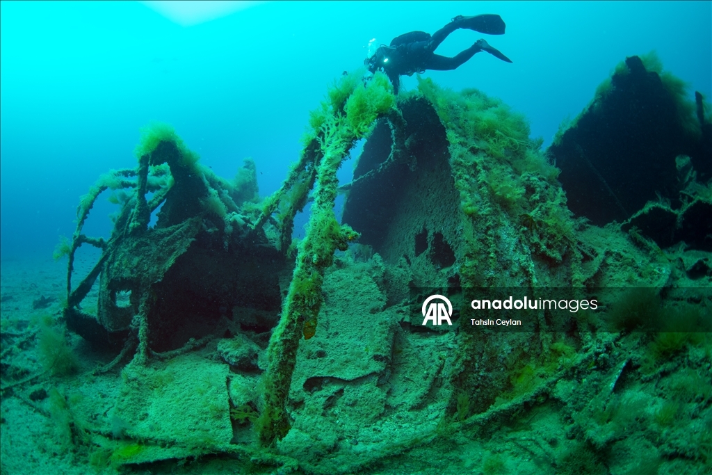 Çanakkale Savaşları'ndan kalma batık gemilere dalış yapıldı