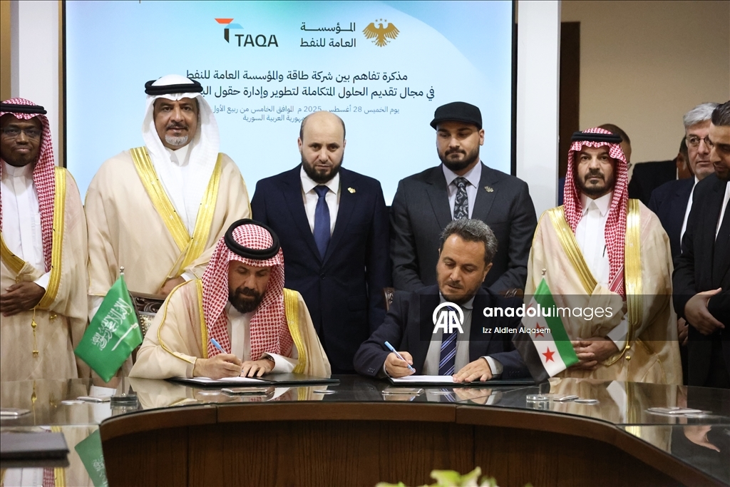 سوريا والسعودية توقعان اتفاقية و6 مذكرات في قطاعات الطاقة
