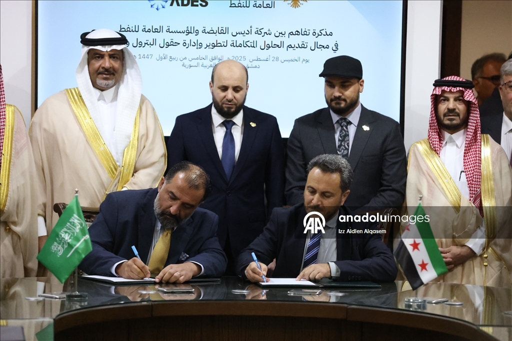 سوريا والسعودية توقعان اتفاقية و6 مذكرات في قطاعات الطاقة