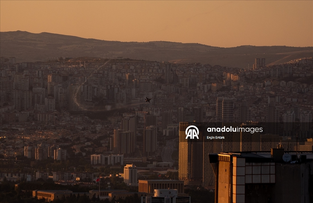 Başkent semalarında 30 Ağustos provası