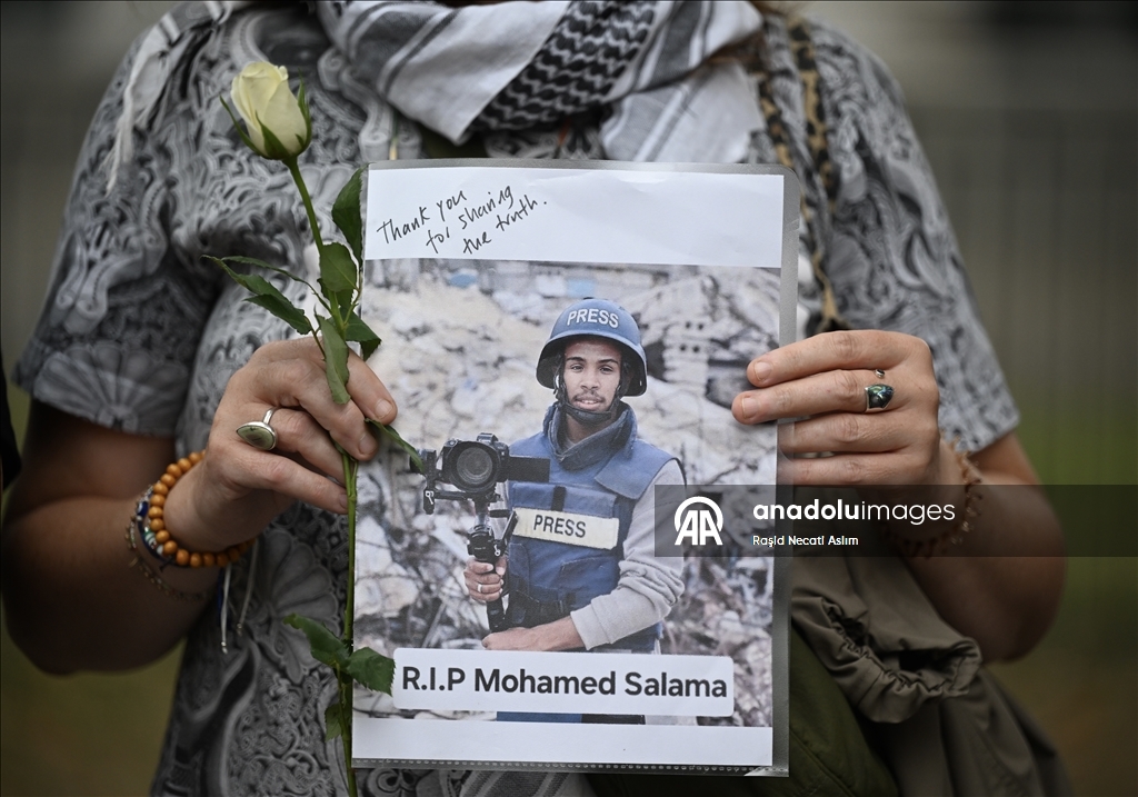 لندن.. مئات الأشخاص يحيون ذكرى صحفيين قتلتهم إسرائيل في غزة