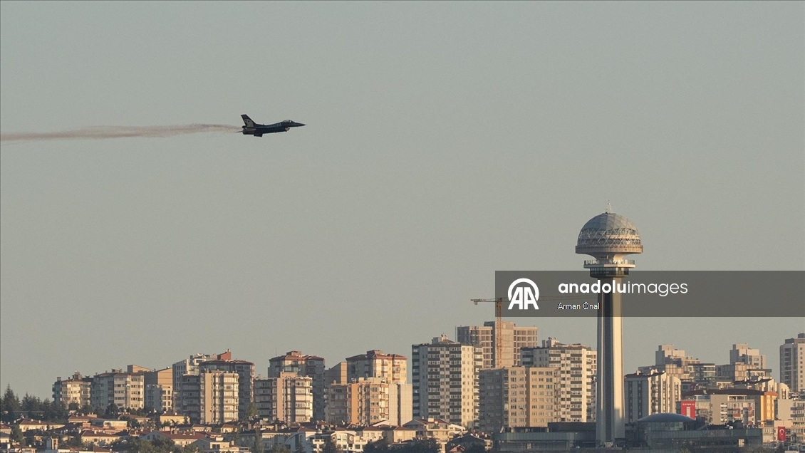 Başkent semalarında 30 Ağustos provası